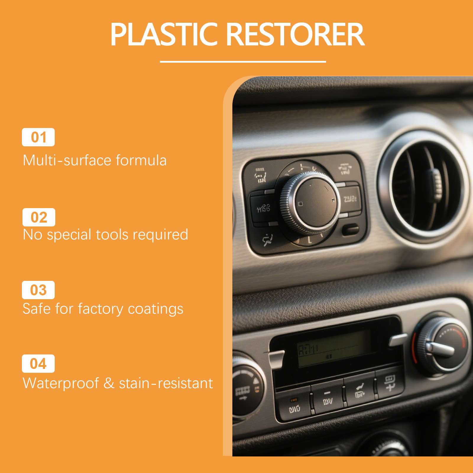 น้ำยาฟื้นฟูพลาสติกยานยนต์ กลับ - Leather Cleaner Interior บทวิจารณ์และราคา